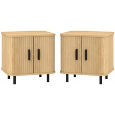 HOMCOM Set 2 Comodini per