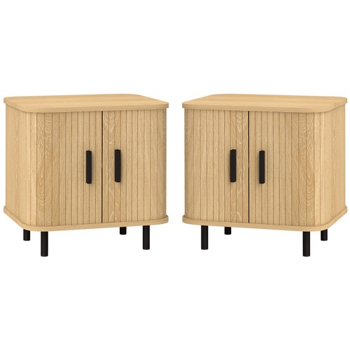 Homcom set comodini - set,