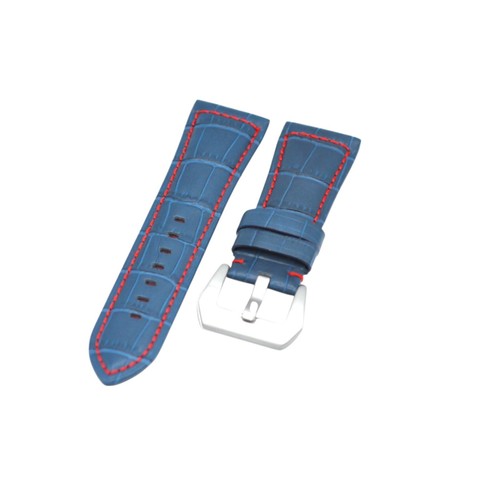 Cinturino orologio pelle blu
