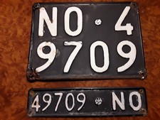 TARGA AUTO D’EPOCA COMPLETA