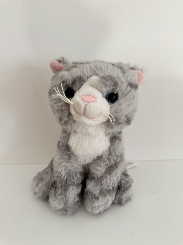 Peluche gattino grigio - grigio, tigrato