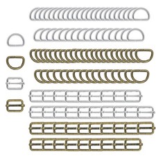 HUAZIZ 120 Pezzi Moschettoni