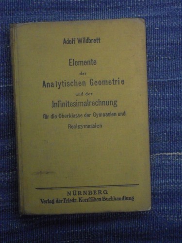 Elemente der analyt - analyt., geometrie