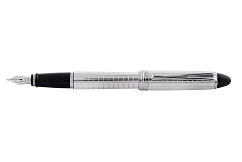 Penna stilografica argento - in,