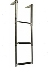 Scaletta telescopica da plancetta ribaltabile 3 gradini PER BARCA GOMMONE