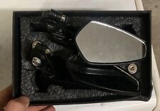 Coppia specchietti retrovisori per moto cross scooter montaggio a manubrio 22mm