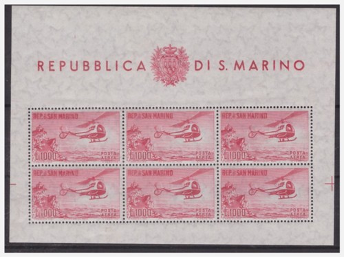 San marino 1961 foglietto - marino,