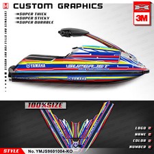 Adesivo Vinile Wrap Personalizzato per Yamaha PWC Super Jet Ski SJ 700 1996-2020