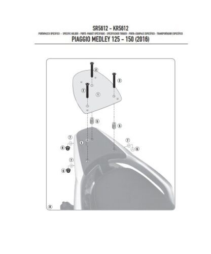 Attacco posteriore givi - attacco,