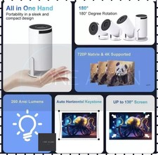 PROIETTORE 4K UHD MINI SMART