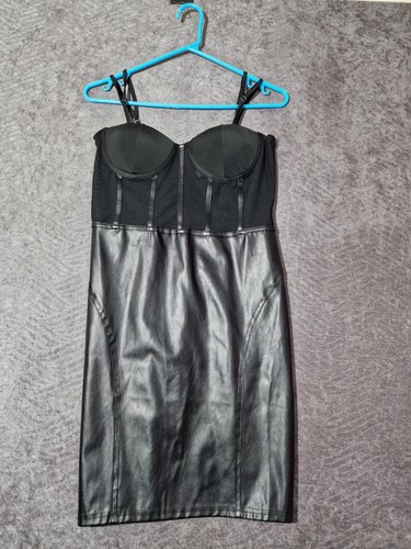 Mini abito sexy nero - sexy, pelle