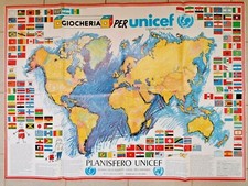 Poster Planisfero Unicef