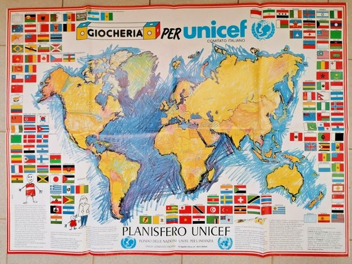 Poster planisfero unicef - poster,