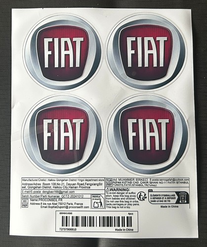 Adesivi fiat rotondi ø - rotondi, =