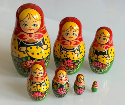 Matrioska russa vintage - matrioska, 14cm