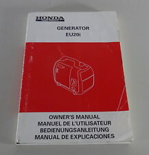 Manuale uso e manutenzione Honda Generator EU20i stand 06/2003