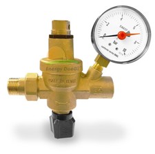 Gruppo alimentazione automatico 1/2" con manometro per impianti circuito chiuso