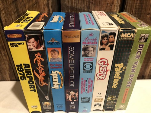 Lot vintage vhs tapes - 8,