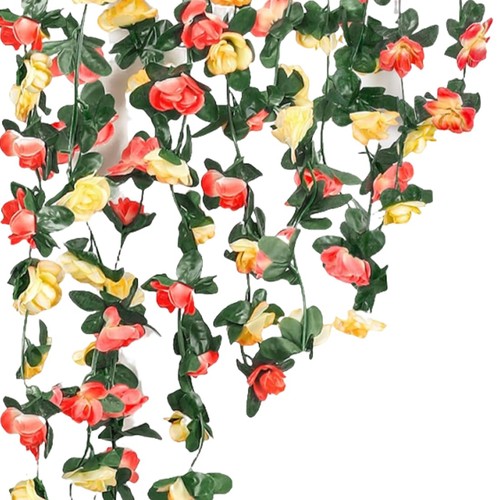 Outdoor fake flowers falling - outdoor,