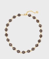 Sodini Ester girocollo a sfere traslucide, grigio 832204C