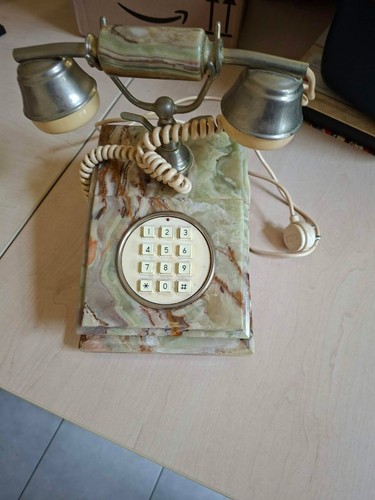 Telefono vintage marmo - vintage,