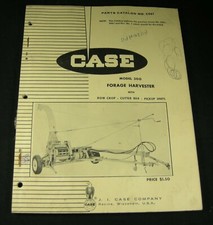 Original CASE 300 Forage Harvester Row Crop Cutter Bar Pickup Unit Parts Manual