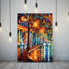 Leonid Afremov NIGHT OLD CAFE