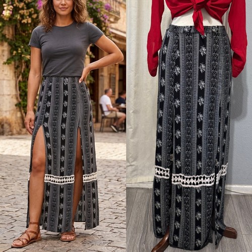 Maxi gonna bohemien solemio - bohemien, m