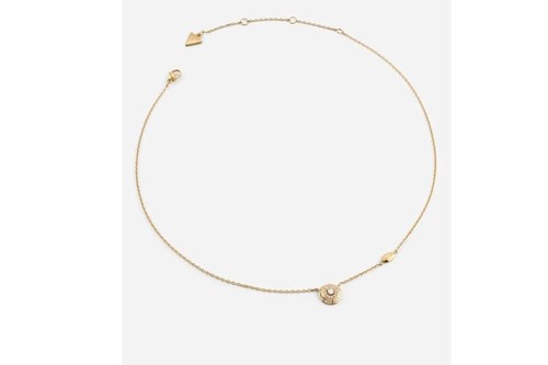 Collana guess dorata con punto - collana,