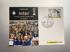 2011 Cartolina Filatelica F.C. Inter Internazionale Vincitore Coppa Italia