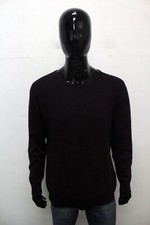 Liu Jo Maglione Uomo Taglia 2XL Maglietta Rosso Bordeaux Invernale Sweater