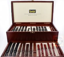 NOS BROS Cinturino per Orologio da Polso Vera Pelle  Made Italy Liscia Stampati