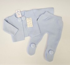Boys 2 piece knitted set - Spanish - blue 0-3 month