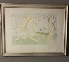 serigrafia Salvador Dali " LE CHEVAL S'ETANT VOULU VENGER DU CERF "