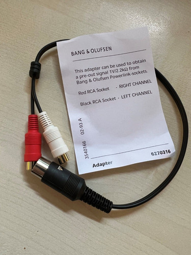 Cavo adattatore bang olufsen - &,