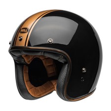 Casco Jet Cafe Racer BELL Custom 500 22.06 Rally Nero Bronzo Lucido