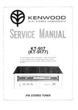 Manuale di servizio - Manuale di servizio per Kenwood KT-917, KT-9177 