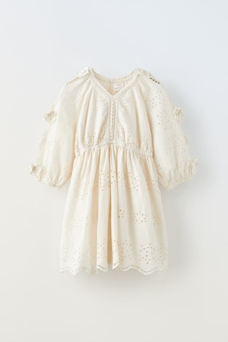 Zara abito schiffli ricamato - zara,