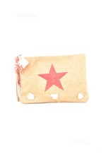 Women summer clutch with red - with,