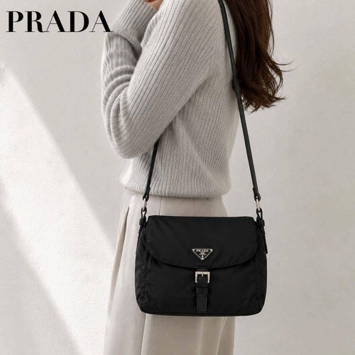 Borsa tracolla prada - a, nera
