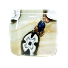 Murano Vetro Anello Bianco