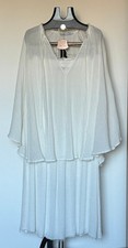 ZARA Nuovo Set Estivo Increspato Bianco Camicetta Top Blouse con Gonna Taglia M