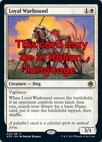 Mtg loyal warhound foil exc - mtg,
