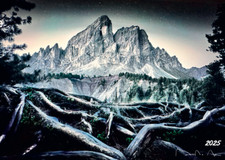 CALENDARIO DOLOMITI 2025 DIM  34 x 24  13 FOTO PAESAGGI DOLOMITICI E DESCRIZIONI