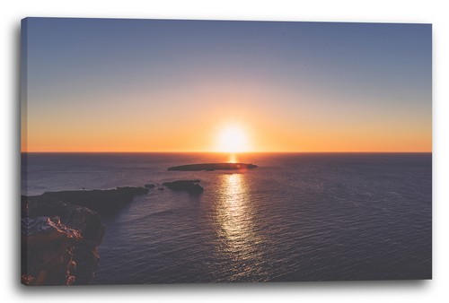 Tela cornice tramonto - tela/cornice,