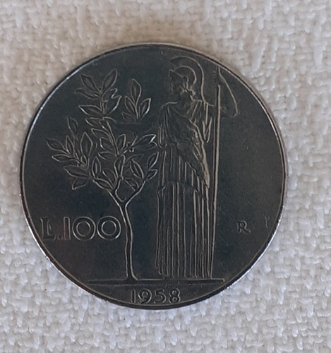 100 lire minerva tipo - 100,
