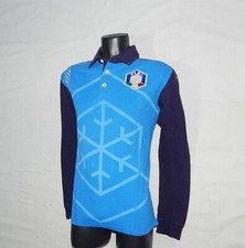 Polo manica lunga uomo KAPPA Italia Ski Team, taglia L,50IT, 38/40UK. Blu
