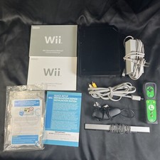 Nintendo Wii Family Edition RVL-101 512MB - Nero testato con manuale Flat Lay