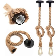 Lampadario in Corda di Bambù