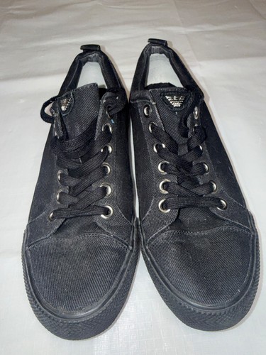 Armani jeans black canvas - armani,